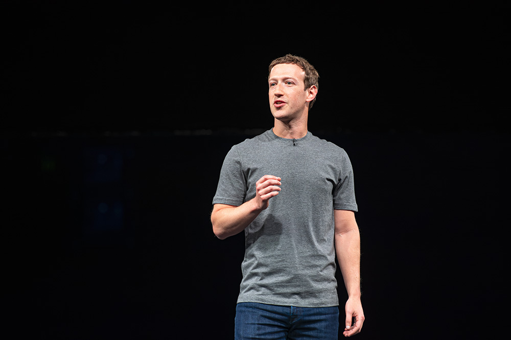 Mark Zuckerber meta's Ceo gives a speech at the latest Samsung smartphone launch during the Mobile World Congress in Barcelona